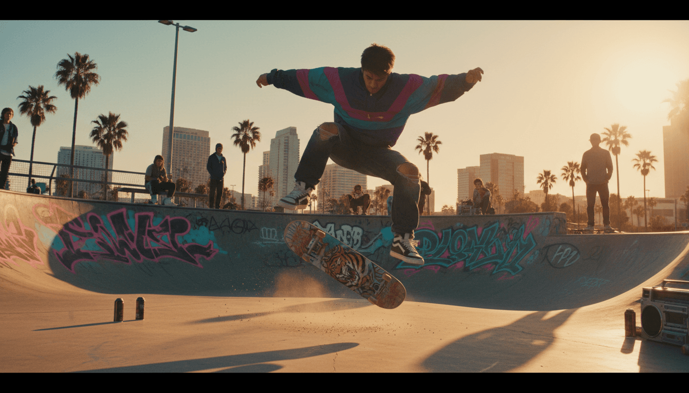 San Diego skatepark with graffiti
